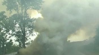 Patna-Ranchi highway on fire