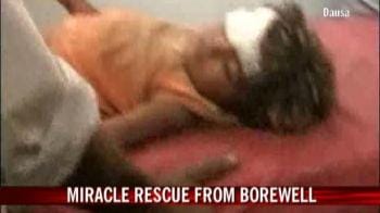 Anju rescued from borewell