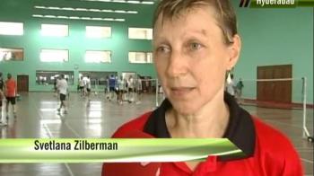 Son-Mother duo at Badminton Worlds