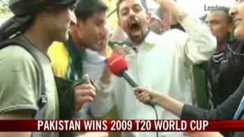 Pakistan fans on top of the world