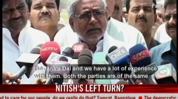 Nitish Kumar leans towards the Left