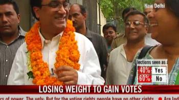 Losing weight to gain vote