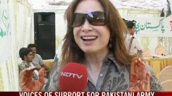 Video : Voices of support for Pakistan's army