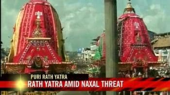 Video : Tight security as Puri rath yatra begins