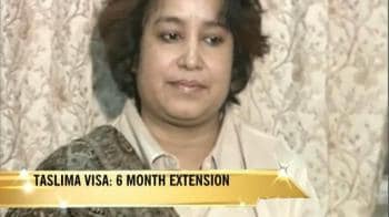 Video : Government extends Taslima's visa