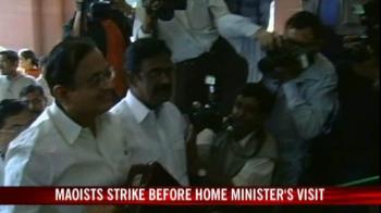 Maoists strike ahead of Chidambaram's visit
