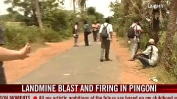 Video : Landmine blast and firing in Pingoni