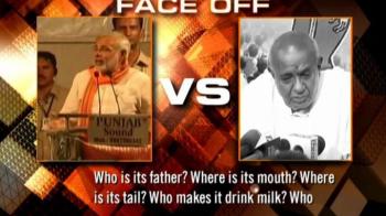 Video : Face off between Modi and Gowda