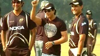 SRK attends KKR conditioning camp