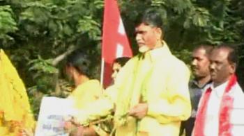 Why Naidu's riding a bullock cart in Andhra