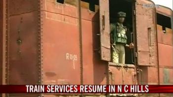 Train services resume in N C Hills Train services resume in N C Hills
