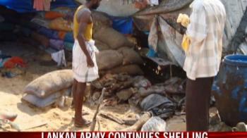 Video : Lankan army continues shelling