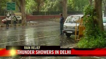 Thunder showers in Delhi
