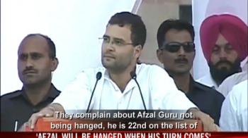 Afzal Guru will be hanged: Rahul