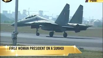 President Pratibha Patil's historic Sukhoi flight President Pratibha Patil's historic Sukhoi flight