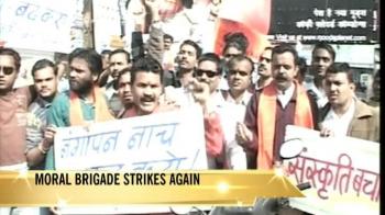 Moral police tattack lingerie, condom ads | Moral police tattack lingerie, condom ads |