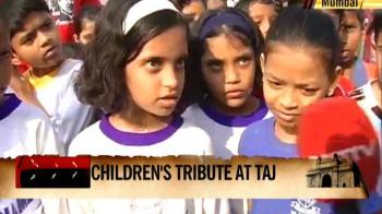 Children pay tribute to 26/11 victims at Taj