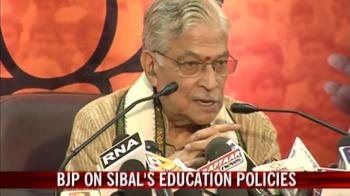 Video : BJP on Sibal's education policies