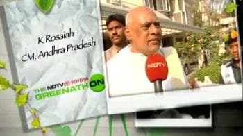 Video : Andhra CM Rosaiah's green pledge