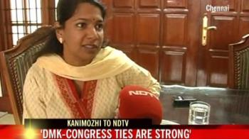 Video : DMK-Congress ties are strong: Kanimozhi