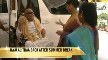 Video : Jayalalithaa back after 4-month break