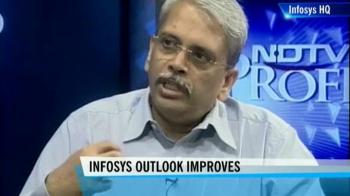 Video : Infy beats profit estimates, lifts forecast