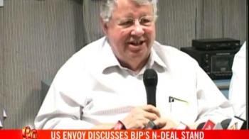 American envoy meets Advani, Naidu