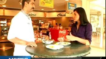 Breakfast at a bakery