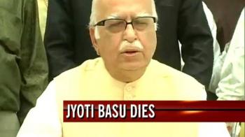 Basu was a stalwart, says Advani