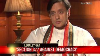 Video : Section 377 against democracy: Tharoor