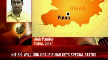 Nitish sets terms for support