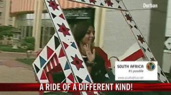 Riding the rickshaw in Durban! Riding the rickshaw in Durban!