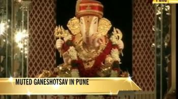 Muted Ganeshotsav in Pune