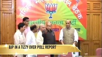 Video : BJP in a tizzy over poll report