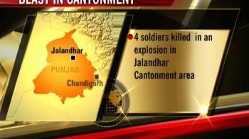 Explosion in Jalandhar cantonment; 4 killed