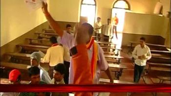 Hooligans derail exam