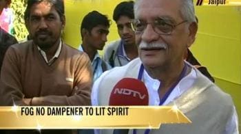 Video : Fog no dampner to Jaipur Literary Festival