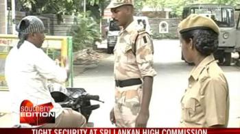 Tight security at Sri Lankan High Commission