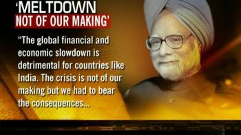 Video : Global financial meltdown detrimental for India: PM