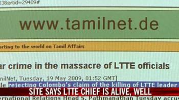 Site says LTTE chief is alive and well