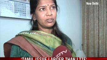 Lankan Tamils issue larger than LTTE: Kanimozhi
