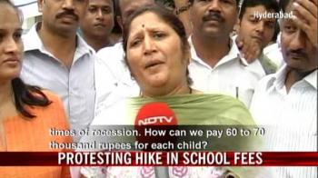 Protesting hike in school fees