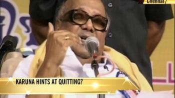 Karunanidhi ready to call it a day?