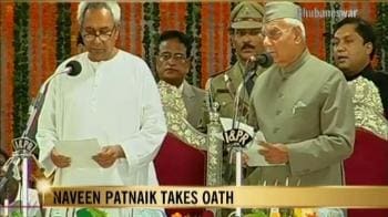 Video : Naveen Patnaik takes oath