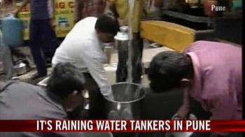 Video : It's raining water tankers in Pune