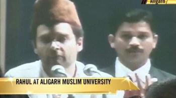 Rahul Gandhi interacts with students at AMU