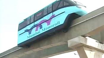 Trial run of country's first mono rail in Mumbai