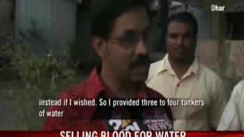 Selling blood for water