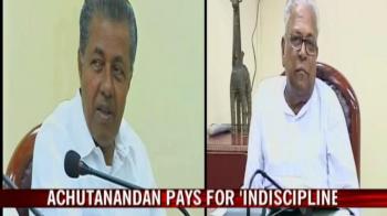 Video : Achuthanandan pays for 'indiscipline'