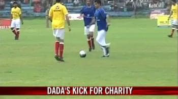 Video : Mithun, Sourav star in charity match